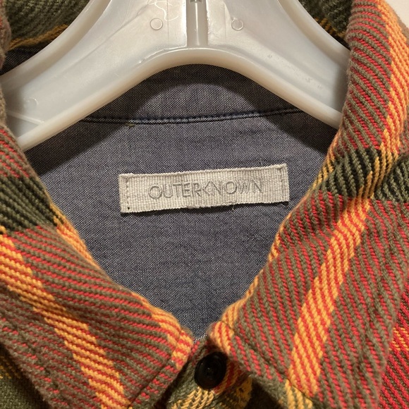 Outerknown Mens Plaid Blanket Shirt Large - Picture 2 of 3